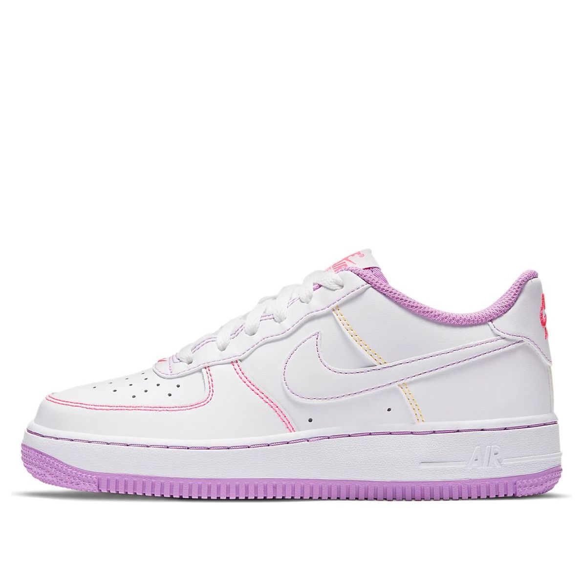 (GS) Nike Air Force 1 '07 Low 'Contrast Stitch - Fuchsia Glow' CW1575-110