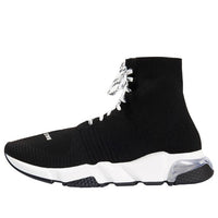 Balenciaga Speed Lace Up Trainer High 'Black Clear' 617255W05GG1010