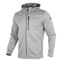 adidas Perfom Fl Jkt Solid Color Fleece Lined Stay Warm Hooded Jacket Gray GV3516