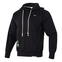 Nike Dri-FIT Logo Hoodie 'Black White' FV4027-010