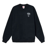 Stussy x Nike Chest Logo Round Neck Sports Fleece Lined Unisex US Edition Black DC4198-010