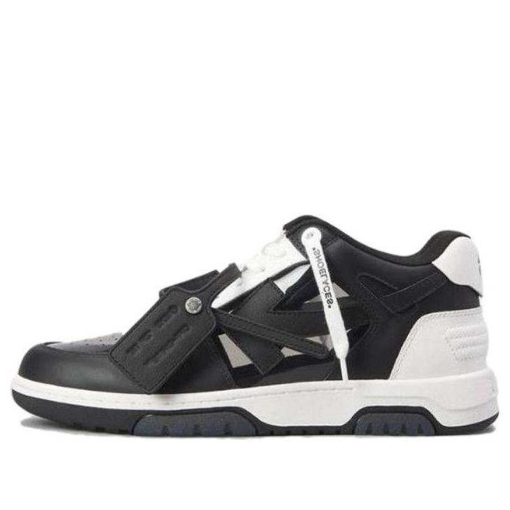 Off-white Out Of Office OOO Low Tops 'Black White Suede' OMIA189S23LEA0121010