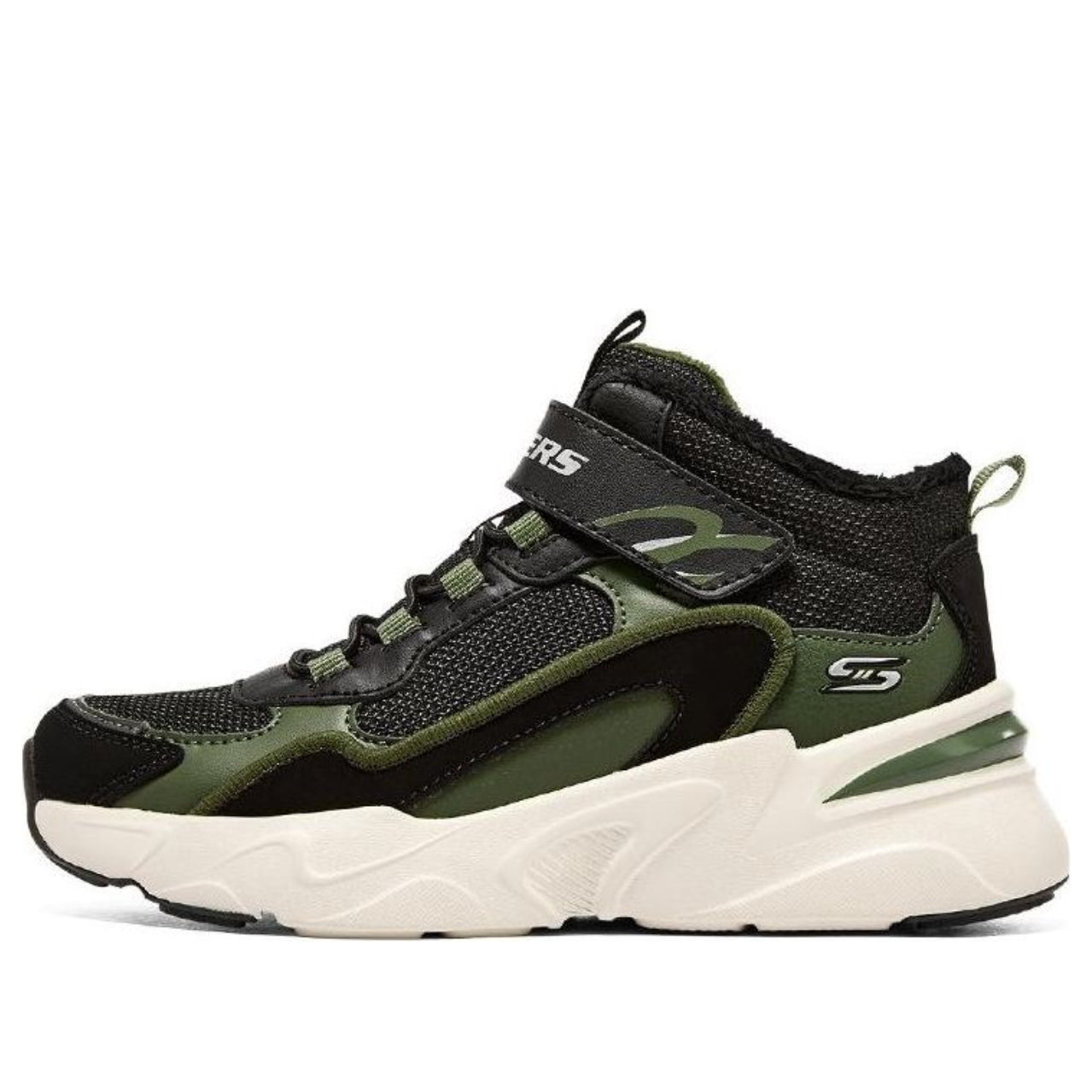 (GS) Skechers Bobs Bamina 'Green Black' 405222L-BKGR