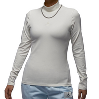 (WMNS) Air Jordan Long-Sleeve Mock Neck Top Asia Sizing 'Sail' FQ8061-133