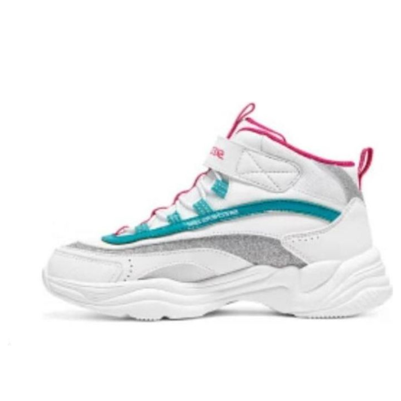 (GS) Skechers Comfy Snow Boots 'White Grey Turquoise' 302584L-WMLT
