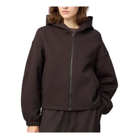 (WMNS) UNIQLO Sweat Full-Zip Hoodie 'Dark Brown' 480079-39