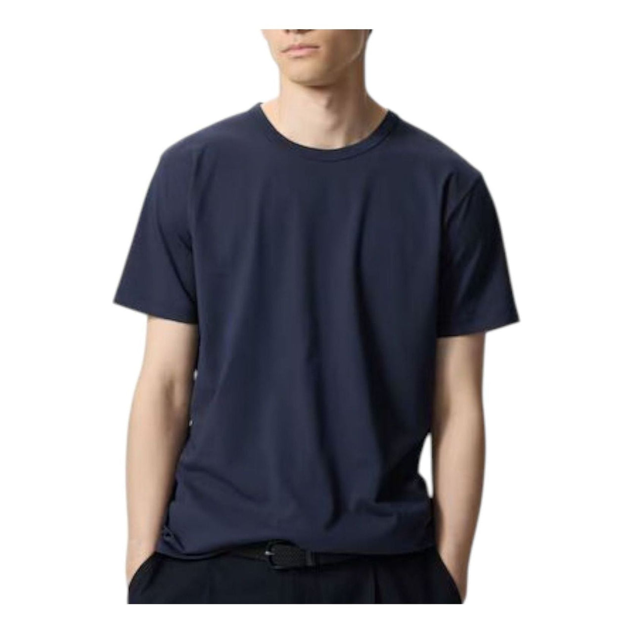 UNIQLO AIRism Cotton T-Shirt 'Navy' 474244-69